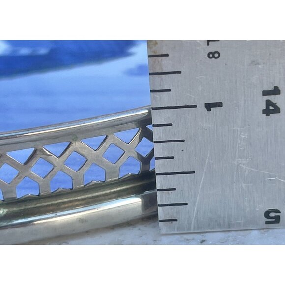 Vintage Delft Blue Windmill Scene Tray & 5 Coasters With Filigree Sides Marked G - Picture 16 of 16